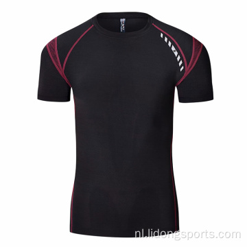 Fitness heren sportschool sport harddroogd shirt